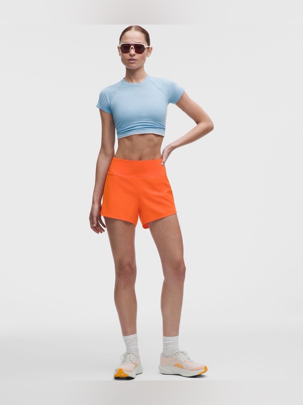 Lululemon High-Rise speed up  Shorts in Orange